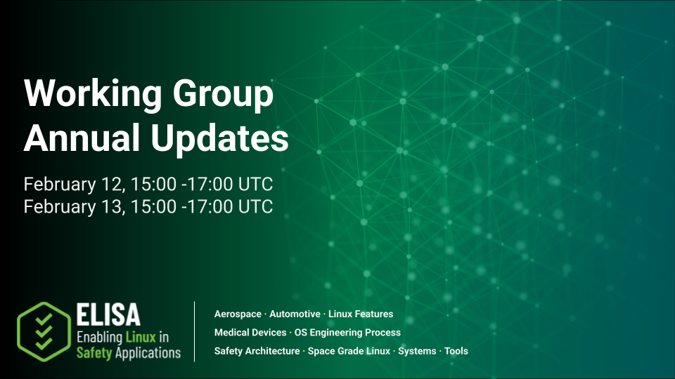 2025 ELISA WG Updates