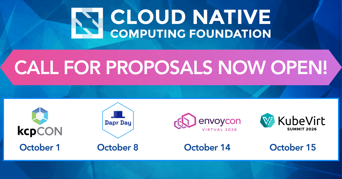 CNCF Call for proposals now open