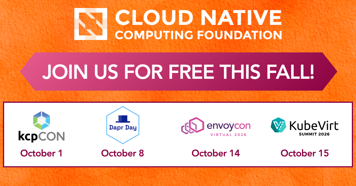 CNCF Virtual Events 2026 Fall events