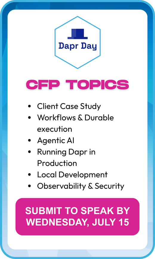 Dapr Day 2026 CFP Topics large