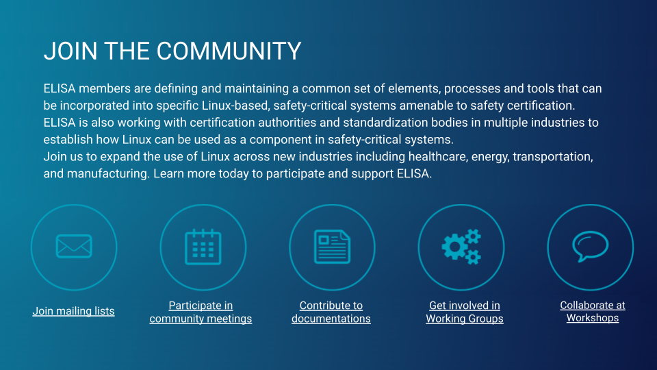 Get Involved in ELISA Community