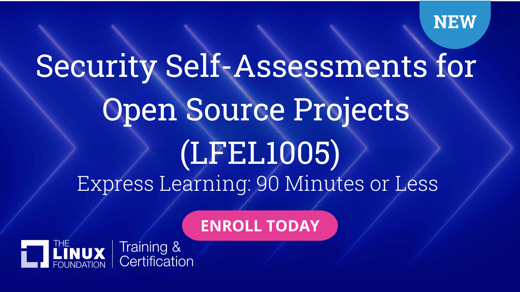 Security Self-Assessments for Open Source Projects (LFEL1005)